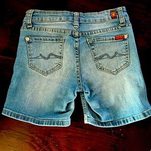 7 For All Mankind Girl Shorts Size 8